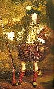 John Michael Wright unknown scottish chieftain, c. oil painting artist